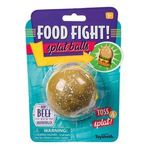 WATCH OUT! Food Fight Splat Balls - HAMBURGER!